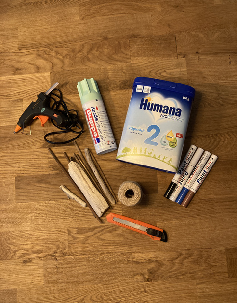 Humana DIY Nistkasten Upcycling Material